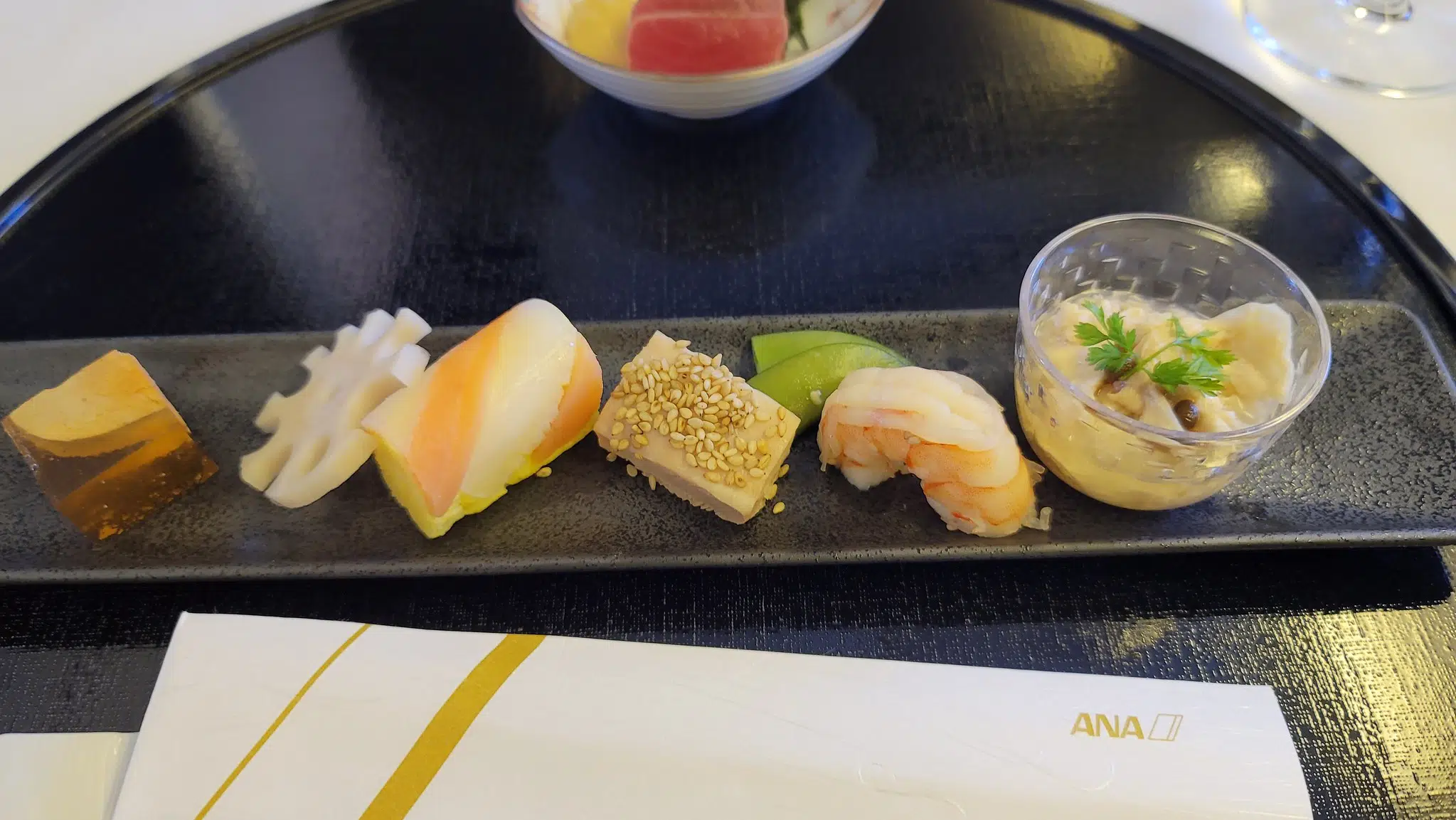 a plate of food on a table