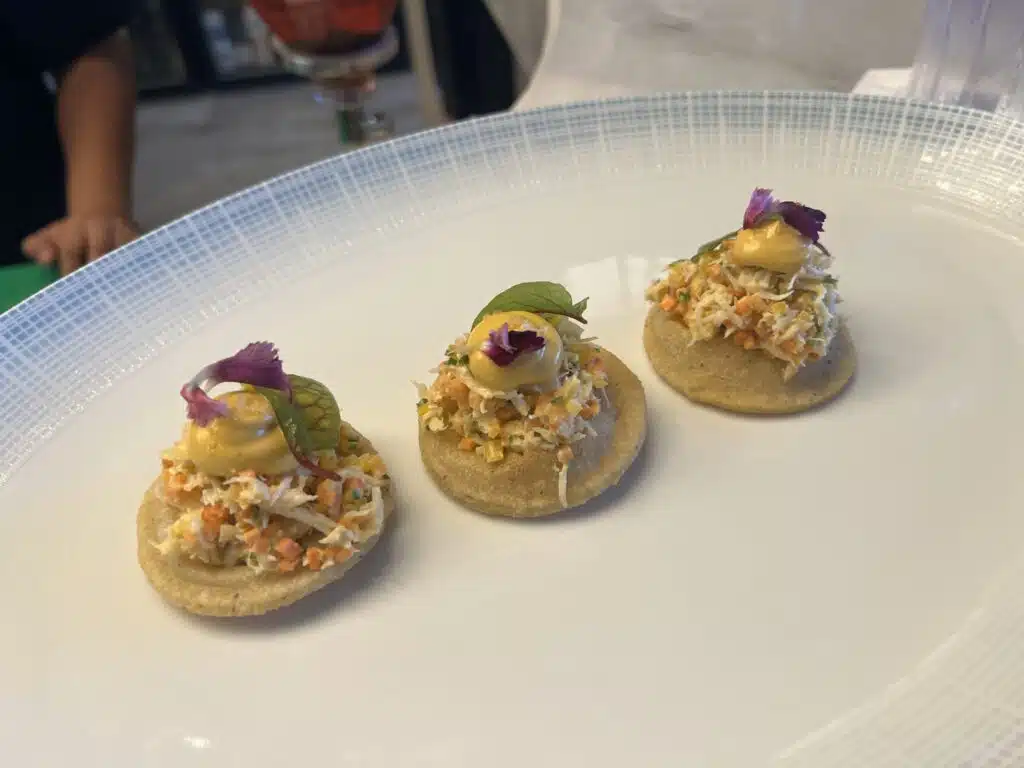 a plate of food on a table