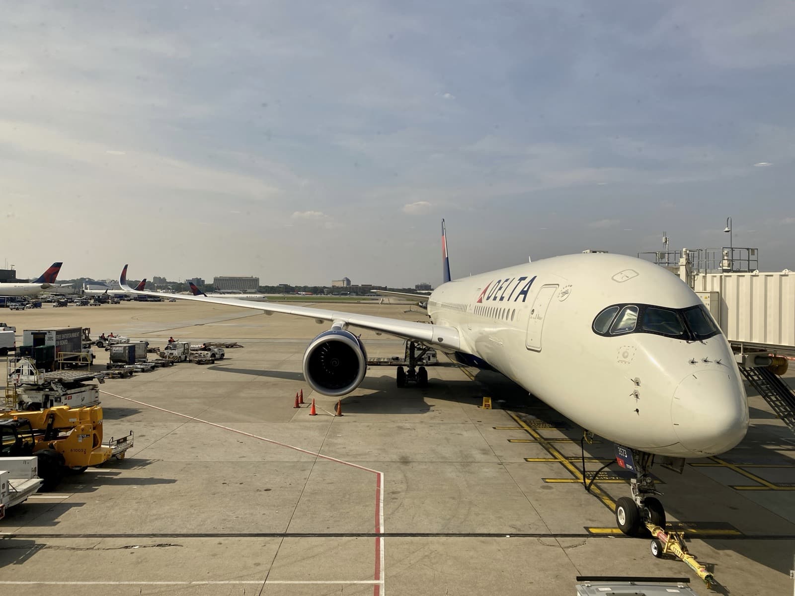 an airplane on the tarmac